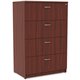 Lorell Essentials Series 4-Drawer Lateral File - 1" Top, 35.5" x 22"54.8" - 4 x File Drawer(s) - Finish: Mahogany Laminate