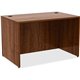 Lorell Essentials Series Rectangular Desk Shell - 48" x 30"29.5" , 0.1" Edge - Material: Metal - Finish: Walnut, Laminate