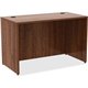 Lorell Essentials Series Rectangular Desk Shell - 48" x 24"29.5" , 0.1" Edge - Material: Metal - Finish: Walnut Laminate