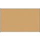 Lorell Satin-Finish Bulletin Board - 72" Height x 48" Width - Natural Cork Surface - Durable, Self-healing - Silver Anodized Alu