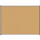 Lorell Satin-Finish Bulletin Board - 48" Height x 36" Width - Natural Cork Surface - Durable, Self-healing - Silver Anodized Alu