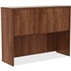 Lorell Essentials Series Stack-on Hutch with Doors - 48" x 15"36" , 0.1" Edge - Material: Metal - Finish: Walnut, Laminate