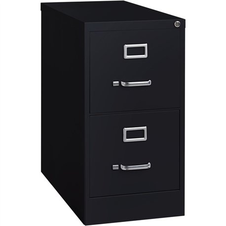 Lorell Fortress Series 25" Commercial-Grade Vertical File Cabinet - 15" x 25" x 28.4" - 2 x Drawer(s) for File - Letter - Vertic