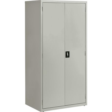 Lorell Fortress Series Storage Cabinet - 24" x 36" x 72" - 5 x Shelf(ves) - Hinged Door(s) - Sturdy, Recessed Locking Handle, Re