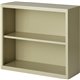 Lorell Fortress Series Bookcase - 34.5" x 13" x 30" - 2 x Shelf(ves) - Putty - Powder Coated - Steel - Recycled