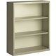 Lorell Fortress Series Bookcase - 34.5" x 13" x 42" - 3 x Shelf(ves) - Putty - Powder Coated - Steel - Recycled