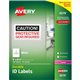 Avery TrueBlock ID Label - Waterproof - 5" Width x 8 1/8" Length - Permanent Adhesive - Rectangle - Laser - Matte - White - Film