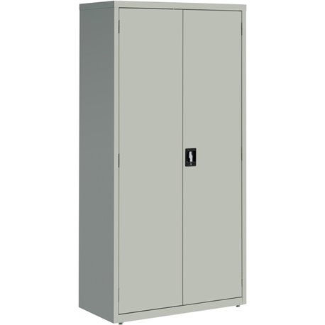 Lorell Fortress Series Storage Cabinet - 36" x 18" x 72" - 5 x Shelf(ves) - Recessed Locking Handle, Hinged Door, Durable - Ligh