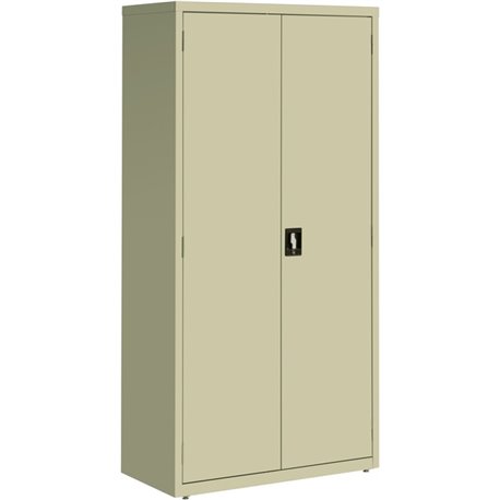 Lorell Fortress Series Storage Cabinet - 36" x 18" x 72" - 5 x Shelf(ves) - Recessed Locking Handle, Hinged Door, Durable - Putt