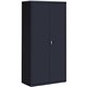 Lorell Fortress Series Storage Cabinet - 36" x 18" x 72" - 5 x Shelf(ves) - Recessed Locking Handle, Hinged Door, Durable - Blac