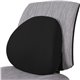 Lorell Ergo Lumbar Back Support - Black - Fabric, Memory Foam - 1 Each