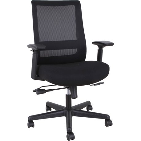 Lorell Mesh High-back Executive Chair - High Back - 5-star Base - Black - Armrest - 1 Each