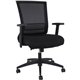 Lorell Mid-back Mesh Chair - Black Seat - Black Mesh Back - Mid Back - 5-star Base - Armrest - 1 Each