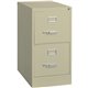 Lorell Fortress Series 22" Commercial-Grade Vertical File Cabinet - 15" x 22" x 28.4" - 2 x Drawer(s) for File - Letter - Lockab