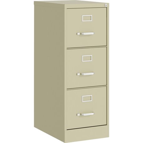 Lorell Fortress Series 22" Commercial-Grade Vertical File Cabinet - 15" x 22" x 40.2" - 3 x Drawer(s) for File - Letter - Vertic