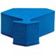 Lorell Door Wedge - Foam - Blue