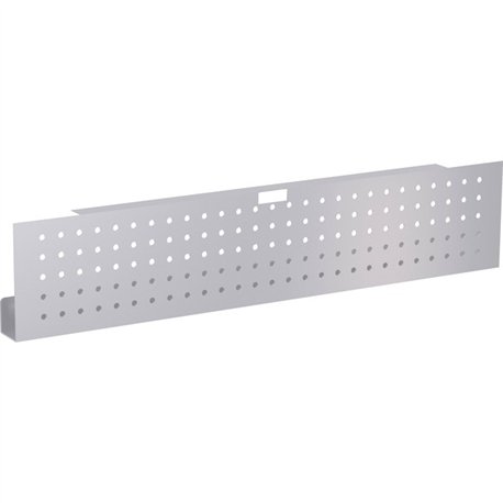 Lorell 48" Training Table Modesty Panel - 42" Width x 3" Depth x 10" Height - Steel - Metallic Silver