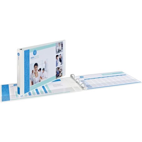 Avery View Binder - 1 1/2" Binder Capacity - Tabloid - 11" x 17" Sheet Size - 375 Sheet Capacity - Slant Ring Fastener(s) - 2 Po