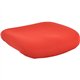 Lorell Padded Seat Cushion for Conjure Executive Mid/High-back Chair Frame - Red - Fabric - 1 Each