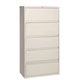 Lorell Fortress Lateral File with Roll-Out Shelf - 36" x 18.6" x 68.8" - 5 x Drawer(s) for File - A4, Legal, Letter - Ball-beari