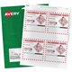 Avery Fabric Transfers - Letter - 8 1/2" x 11" - Matte - 18 / Pack - White