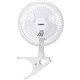 Lorell Clip-On Personal Fan - 152.4 mm Diameter - 2 Speed - Adjustable Tilt Head - 9.5" Height x 7.9" Width x 6" Depth - White