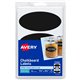 Avery Removable Chalkboard Labels - Removable Adhesive - Oval - Black - Plastic - 3 / Sheet - 72 Total Sheets - 216 Total Label(