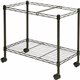 Lorell Mobile File Cart - 4 Casters - Steel - x 12.9" Width x 25.8" Depth x 20.5" Height - Black - 1 Each