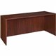 Lorell Essentials Series Credenza Shell - 59" x 23.6" x 1" x 29.5" - Finish: Laminate, Mahogany - Grommet, Durable, Adjustable F