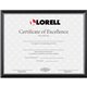 Lorell Certificate Frame - 8.50" x 11" Frame Size - Rectangle - Desktop - Horizontal, Vertical - 1 Each - Black