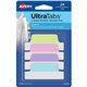 Avery Ultra Tabs File Tab - 24 Tab(s) - 1" Tab Height x 2.50" Tab Width - Clear Film, Pastel Blue Paper, Pastel Pink, Pastel Pur