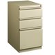 Lorell 20" Box/Box/File Mobile File Cabinet with Full-Width Pull - 15" x 20" x 27.8" - Letter - Ball-bearing Suspension, Securit