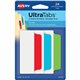 Avery Ultra Tabs File Tab - 1152 Tab(s) - 1.50" Tab Height x 3" Tab Width - Red Film, Clear Paper, Blue, Green Tab(s) - 48 / Car