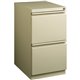 Lorell 20" File/File Mobile File Cabinet with Full-Width Pull - 15" x 20" x 27.8" - Letter - Recessed Handle, Ball-bearing Suspe