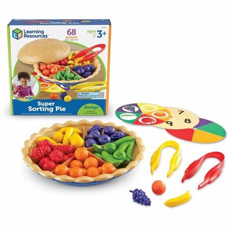 Learning Resources Super Sorting Pie - Skill Learning: Sorting, Motor Skills - 3-6 Year