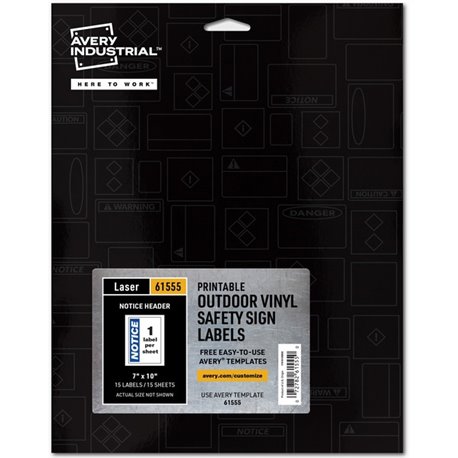 Avery Shipping Address Labels, Laser & Inkjet Printers, 500 Labels, Half Sheet Labels, Permanent Adhesive (95930) - 5 1/2" Width
