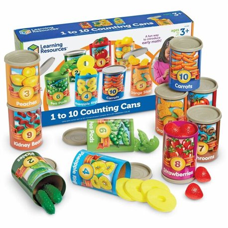 Learning Resources 1-10 Counting Cans Set - Theme/Subject: Learning - Skill Learning: Counting, Number, Sorting, Vocabulary, Mot