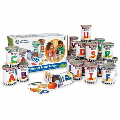 Learning Resources Alphabet Soup Sorters Skill Set - Theme/Subject: Learning - Skill Learning: Alphabet, Letter Sound, Shape, Vo