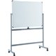 Lorell Double-sided Magnetic Whiteboard Easel - 48" (4 ft) Width x 36" (3 ft) Height - White Surface - Rectangle - Floor Standin