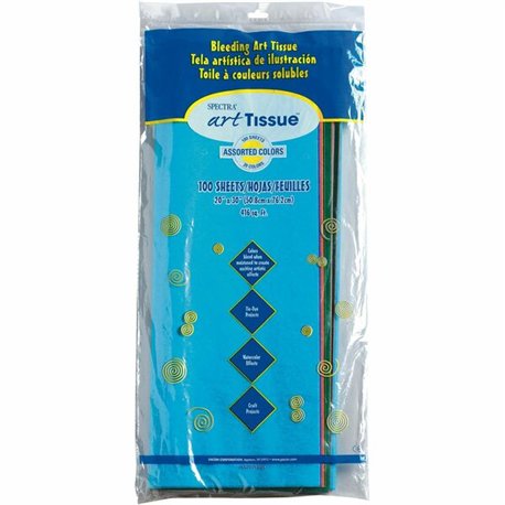 Spectra Art Tissue Paper Assortment - 20" x 30" - Assorted - 100 - 100 / Pack