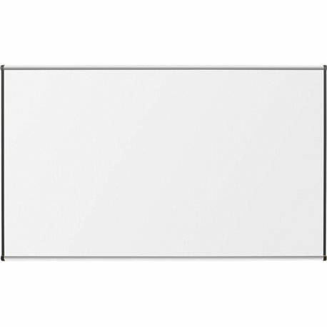 Lorell Dry-Erase Marker Board - 72" (6 ft) Width x 48" (4 ft) Height - Porcelain Enameled Steel Surface - Satin Aluminum Frame -