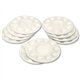 Creativity Street Round Paint Trays - Classroom - 10 / Pack - White - Plastic