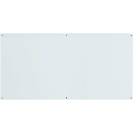 Lorell Premium Glass Dry-Erase Board - 96" (8 ft) Width x 48" (4 ft) Height - White Glass Surface - Rectangle - 1 Each