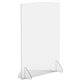 Lorell Social Distancing Barrier - 24" Width x 7" Depth x 30" Height - 1 Each - Clear - Acrylic