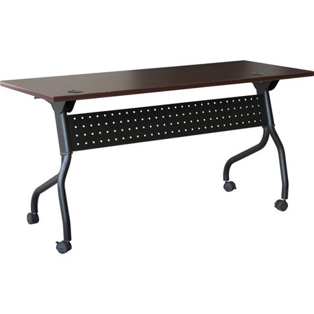 Lorell Flip Top Training Table - Rectangle Top - Four Leg Base - 4 Legs x 60" Table Top Width x 23.60" Table Top Depth - 29.50" 