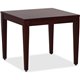 Lorell Solid Wood Corner Table - For - Table TopSquare Top - Four Leg Base - 4 Legs - 23.60" Table Top Length x 23.60" Table Top