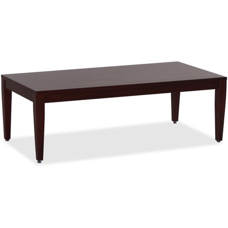 Lorell Solid Wood Coffee Table - For - Table TopRectangle Top - Four Leg Base - Traditional Style - 4 Legs - 47.50" Table Top Le