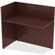 Lorell Essentials Series Reception Return - 0.1" Edge, 42" x 24"41.5" - Finish: Mahogany Laminate