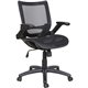 Lorell Mid-Back Task Chair - Mid Back - Black - Armrest - 1 Each