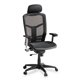 Lorell ErgoMesh Series Mesh High-Back Office Chair - Black Mesh Seat - Mesh Back - Plastic, Steel Frame - Black - 1 Each